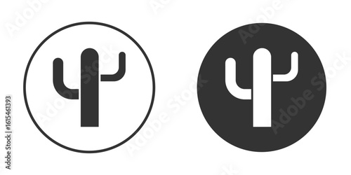 Cactus icon for website design, logo for web and apps.