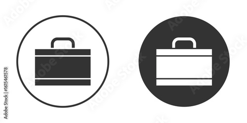 Briefcase icon for website design, logo for web and apps.