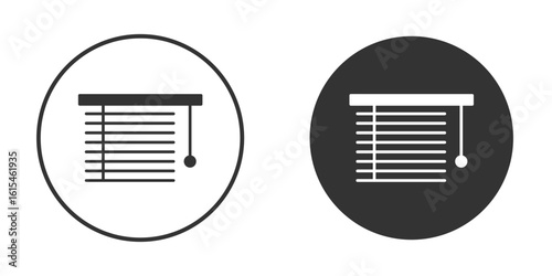 Blinds open icon for website design, logo for web and apps.
