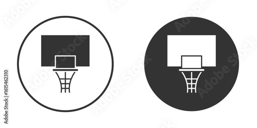 Basketball hoop icon for website design, logo for web and apps.