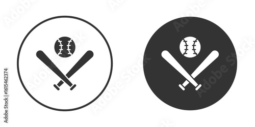 Baseball icon for website design, logo for web and apps.