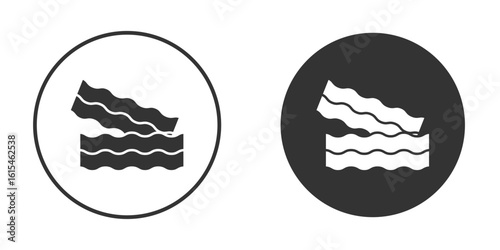 Bacon icon for website design, logo for web and apps.