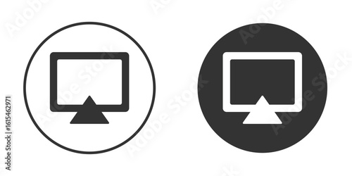 Airplay icon for website design, logo for web and apps.