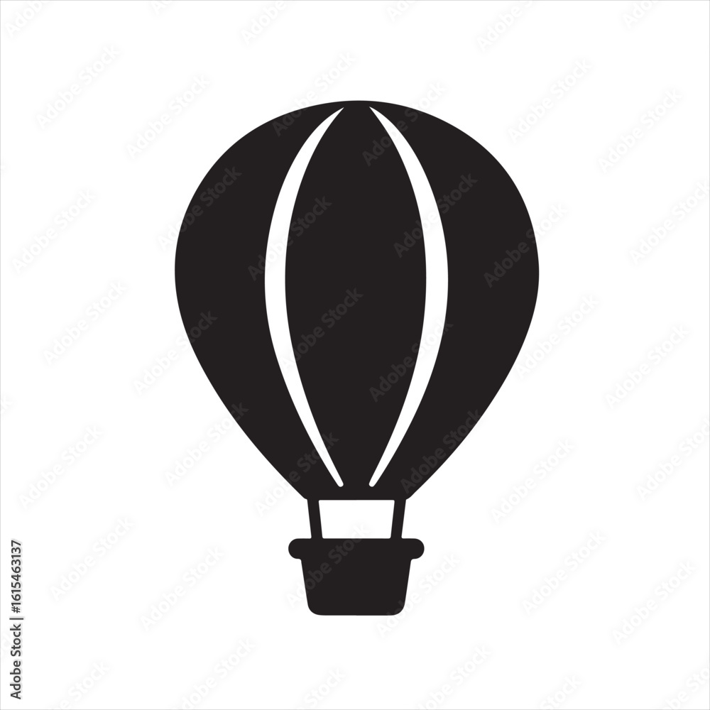 Silhouette Style Vector Air Balloon Logo Icon – Minimal Hot Air Balloon Symbol for Travel Branding, Adventure Emblem, Vintage Flight Graphic Design, Monochrome Outline for Print and Web Silhouette Style Vector Air Balloon Logo Icon – Minimal Hot Air Balloon Symbol for Travel Branding, Adventure Emblem, Vintage Flight Graphic Design, Monochrome Outline for Print and Web