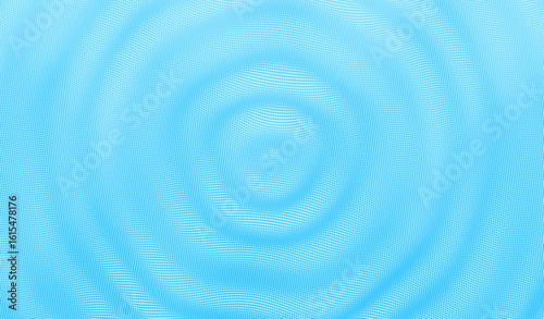 3D wavy background with ripple effect. Grid surface with particle. Vector illustration for cover, card, postcard, interior design, banner, poster, brochure or presentation.
