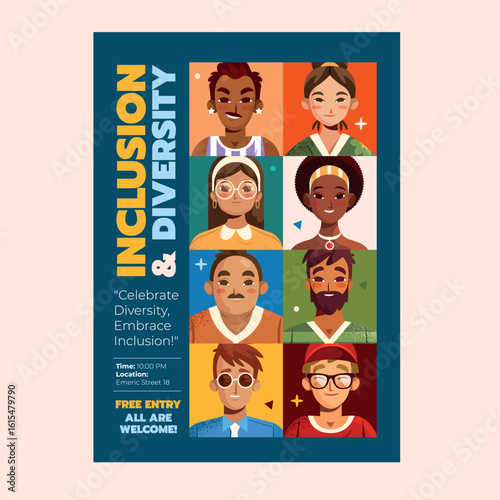 Promoting Equality and Acceptance in Society Flat Poster