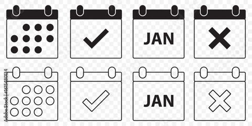 Calendar icon,vector illustration. Flat design style. vector calendar icon illustration isolated on White background, calendar icon. calendar icons graphic design vector symbols on transparent. EPS 10