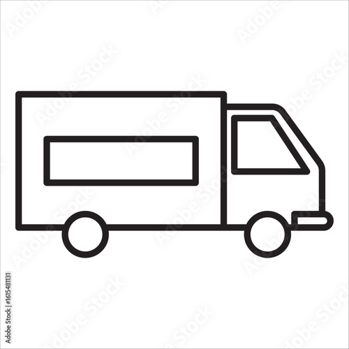 Logistik icon outline vector