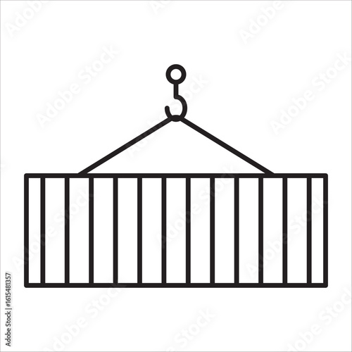 Logistik icon outline vector