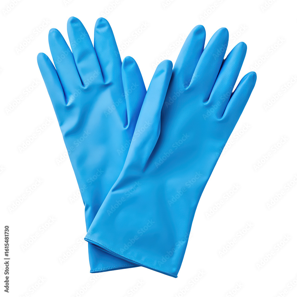 Obraz premium blue rubber gloves png disposable blue nitrile gloves png protective handwear png medical safety gloves png transparent background image