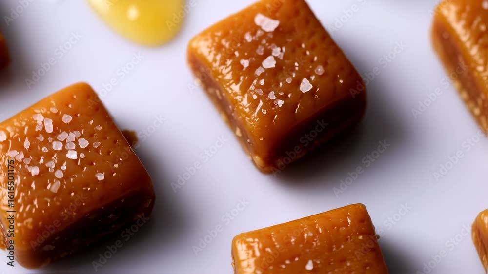 Caramel squares with sea salt