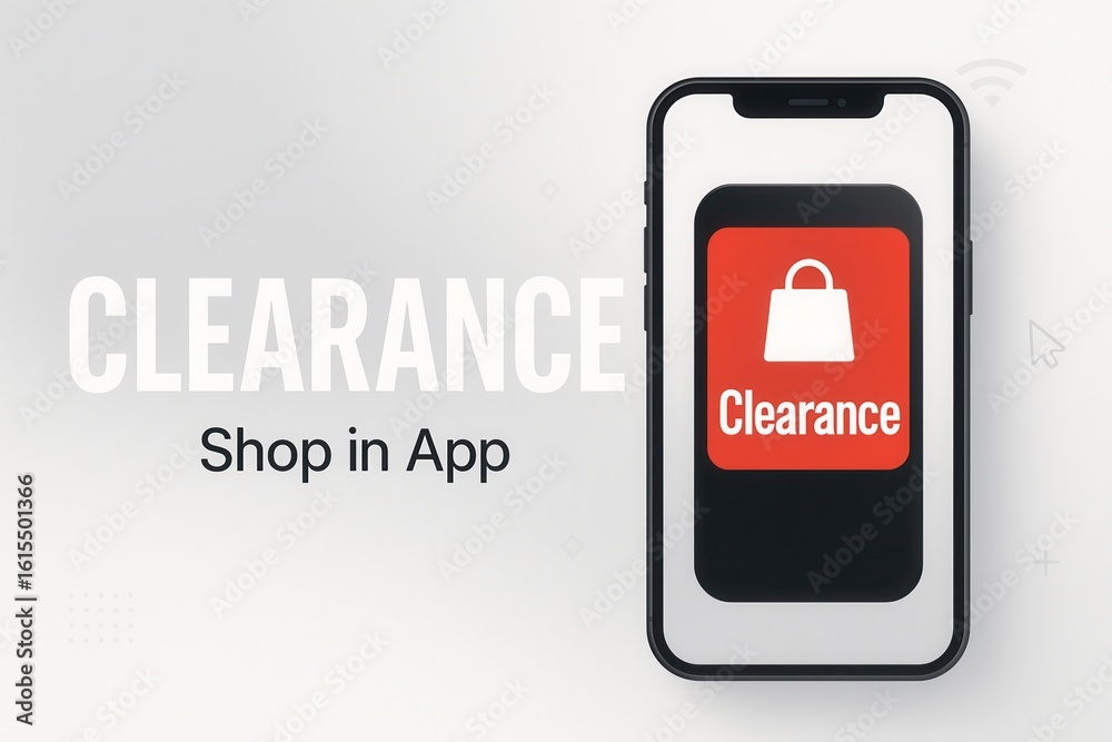 Naklejka premium Promotional image featuring a smartphone displaying a