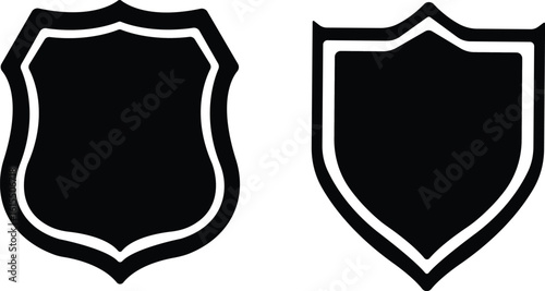 protect shield icon set.Military, Ornate, Armour, Emblem, Protection, Security, Guard.Shield badge quality symbol isolated on transparent background. Design elements for safety and protection.