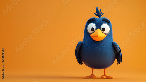 caortoon blue bird 