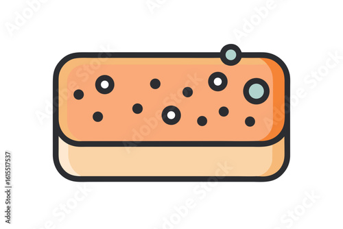 sponge rectangle bubble cleaner washing scrubbing tool