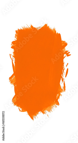 Abstract Orange Brushstroke Illustration On Black Background Art Design