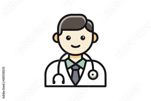 Doctor stethoscope health care medical checkup icon