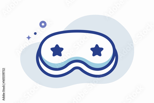 sleep mask calm stars icon simple peaceful night