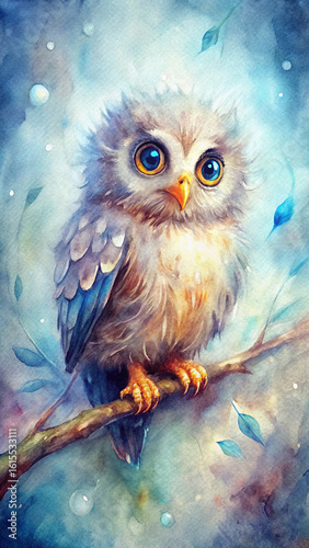 owl sitting on a branch