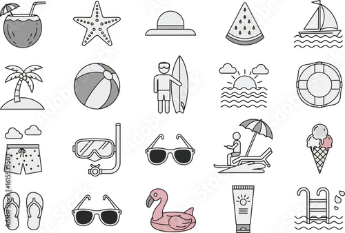 Summer Vacation Icons