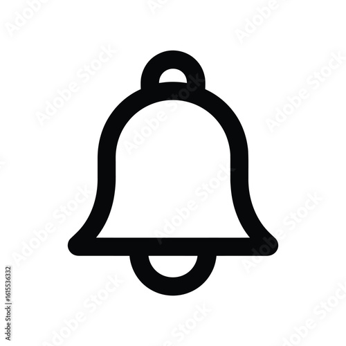 Simple outline bell icon