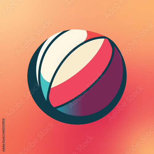 Create a minimal Handball Vector Art