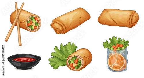 Crispy spring rolls: a delightful culinary experience with Asian flavors