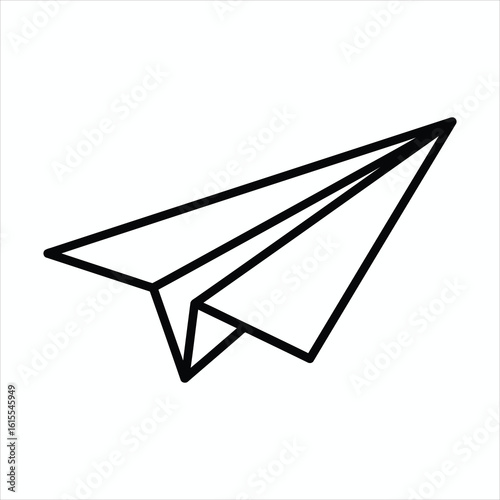 Minimal Paper Airplane Icon