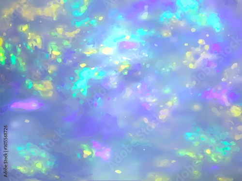 Opal gemstone background. Bright vector abstract pastel background with soft, blurred textures and fluid shapes. Perfect for digital design, print, wallpaper