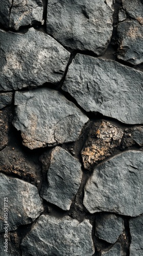 Rock Wall Texture with Rough Stone Surface and Natural Look
