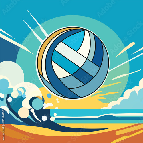 Create a Volleyball Vector illustrator
