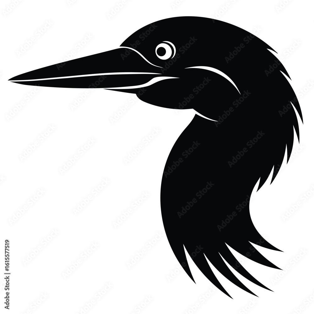 Fototapeta premium black crowned crane