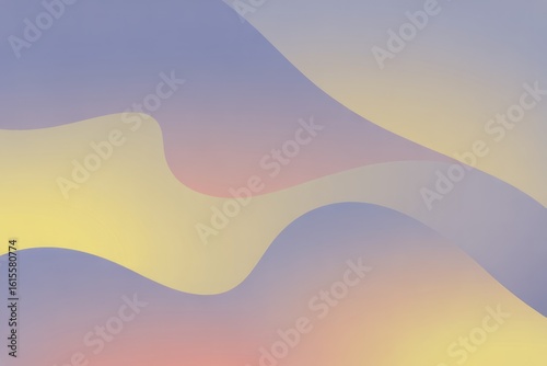Softly flowing pastel waves abstract background