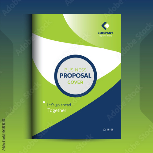 Wallpaper Mural Green Proposal cover Design Template concepts are adept for corporate Business Torontodigital.ca
