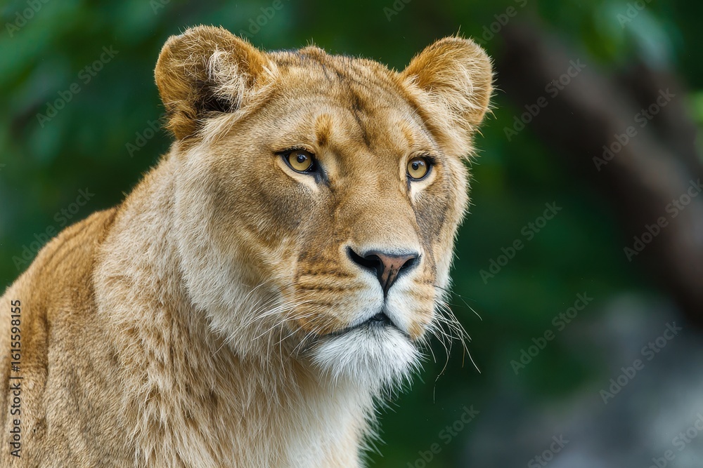Obraz premium Picture of a lioness in a natural setting Wildlife