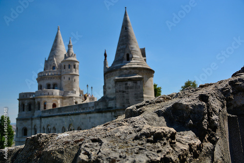 Canvas Print Fisherman's bastion rising majestically over budapest cityscape