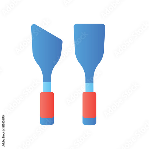 Artist Color Palette Flat Color Icon: Painting & Creative Art Supply