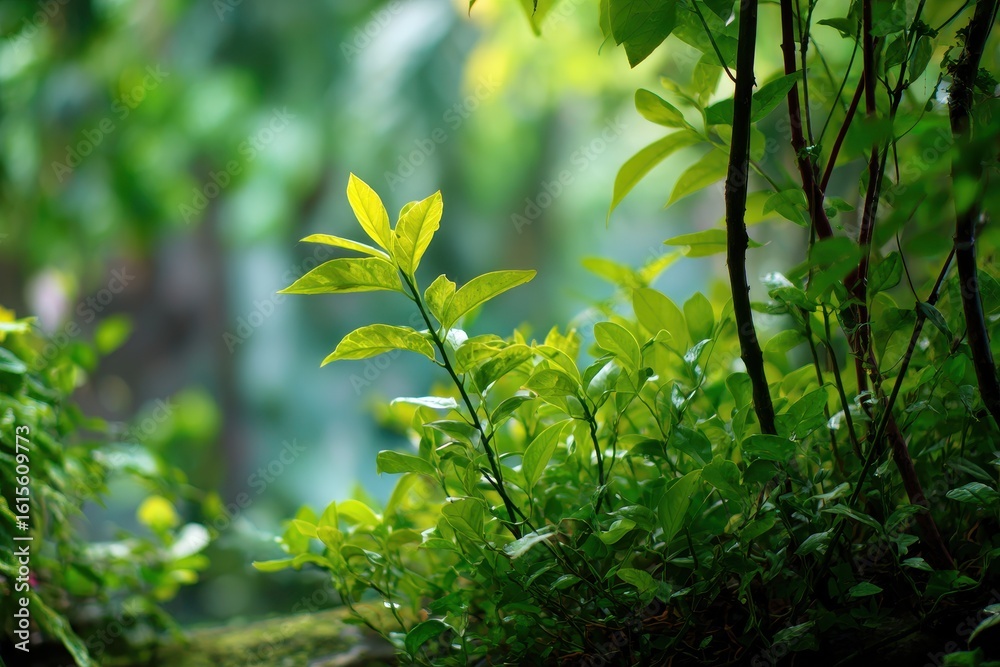 vegetation in a natural garden