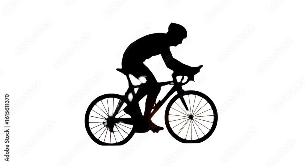 Fototapeta premium Gold Silhouette Abstract Illustration Of Bicycle In Dark Background
