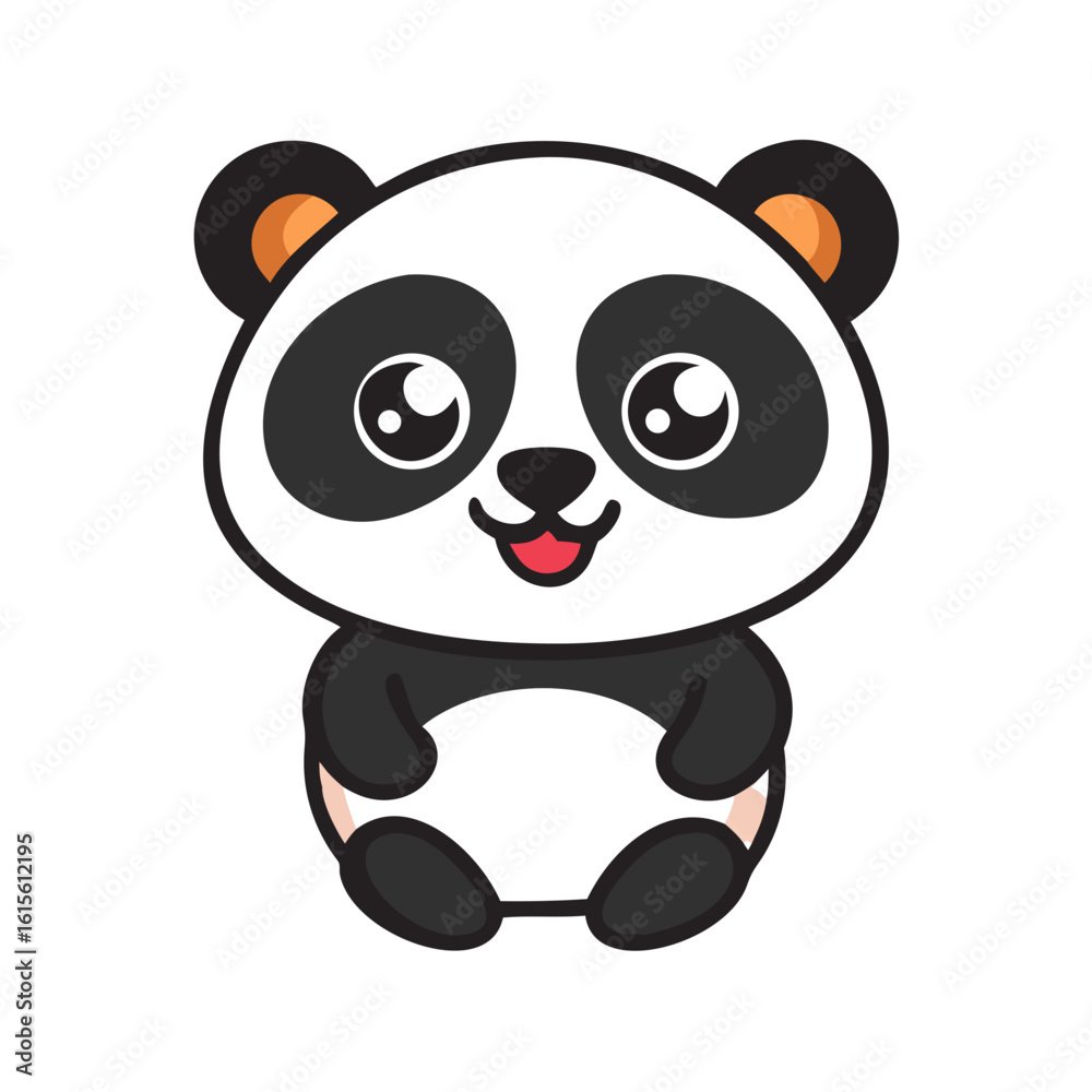 Naklejka premium panda bear vector