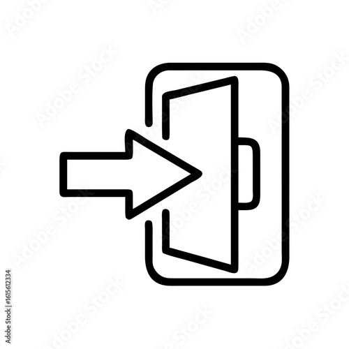 logout sign out exit icon design