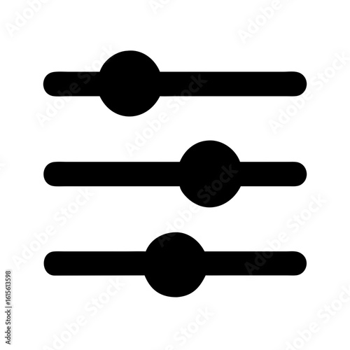 sliders adjustable settings icon design