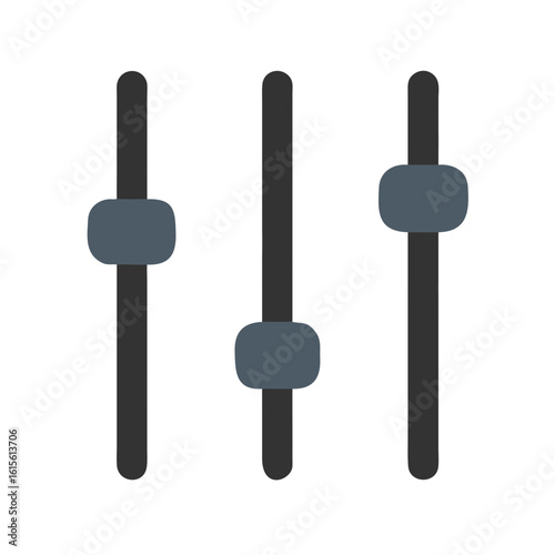 sliders vertical adjustment icon design