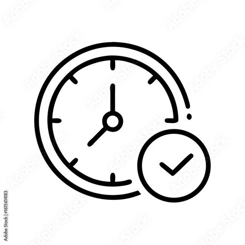 time clock duration icon design