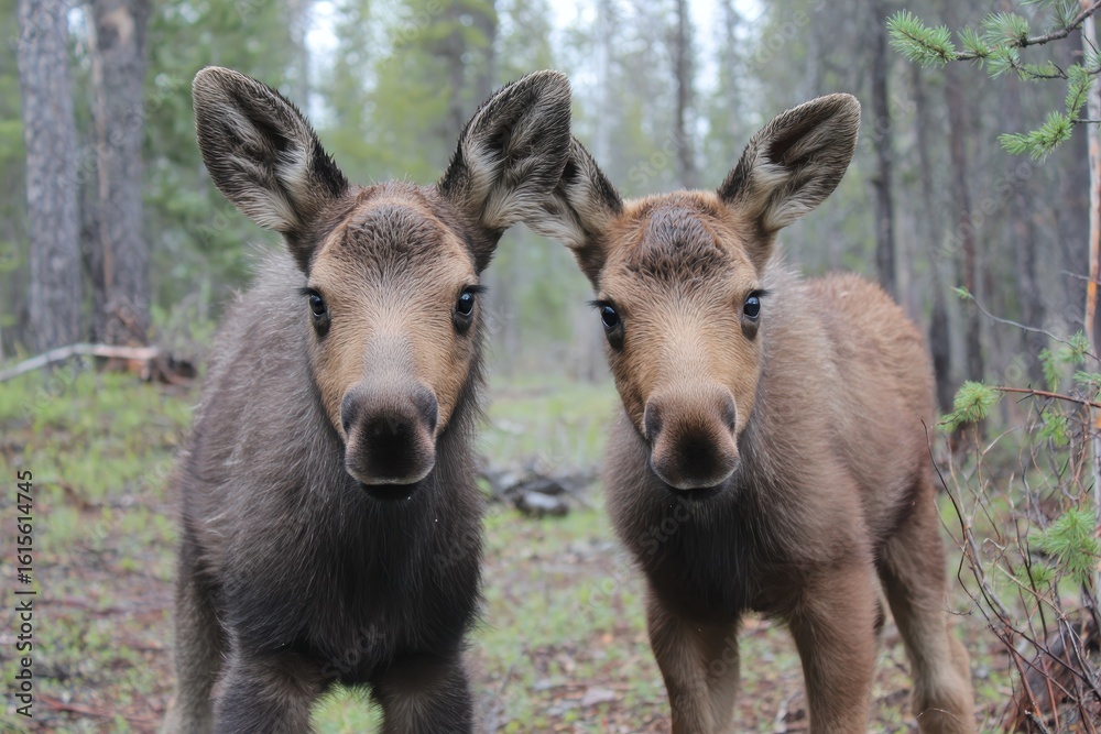 Fototapeta premium Young moose