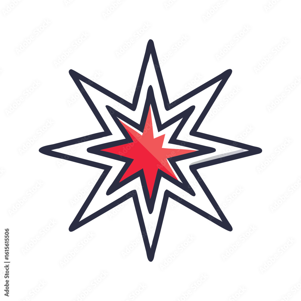 Obraz premium Bethlehem Star Icon