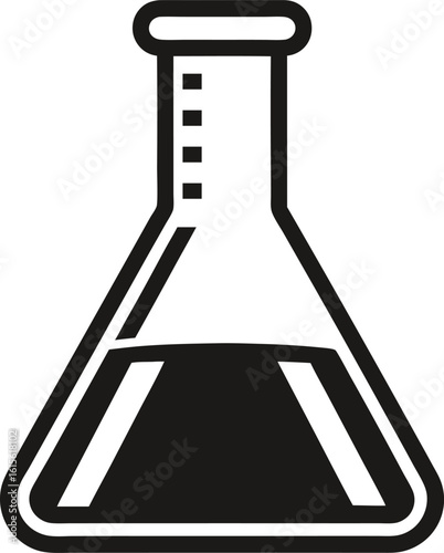 Lab beaker in the shape of a triangle