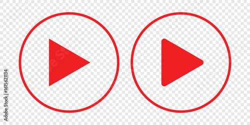 Free Download Play button icon. Video and audio player symbol. play stop button for media, video, reel and web, app, ui. Vector illustration. - GFXLoad