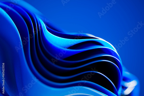 3D Abstract Technology Blue Background