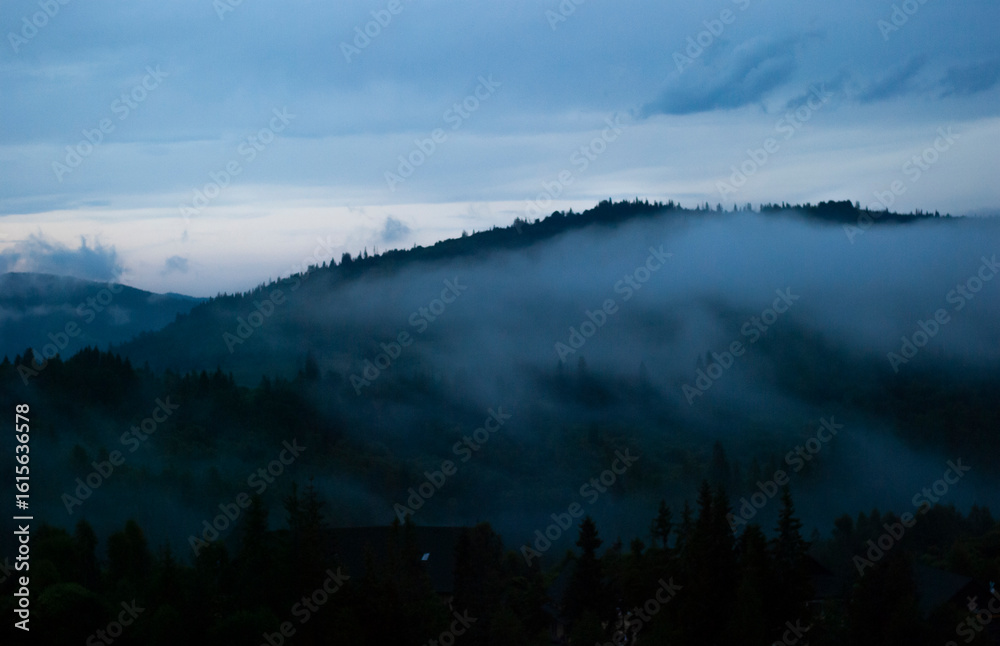 Fototapeta premium Ethereal landscape in the highlands.